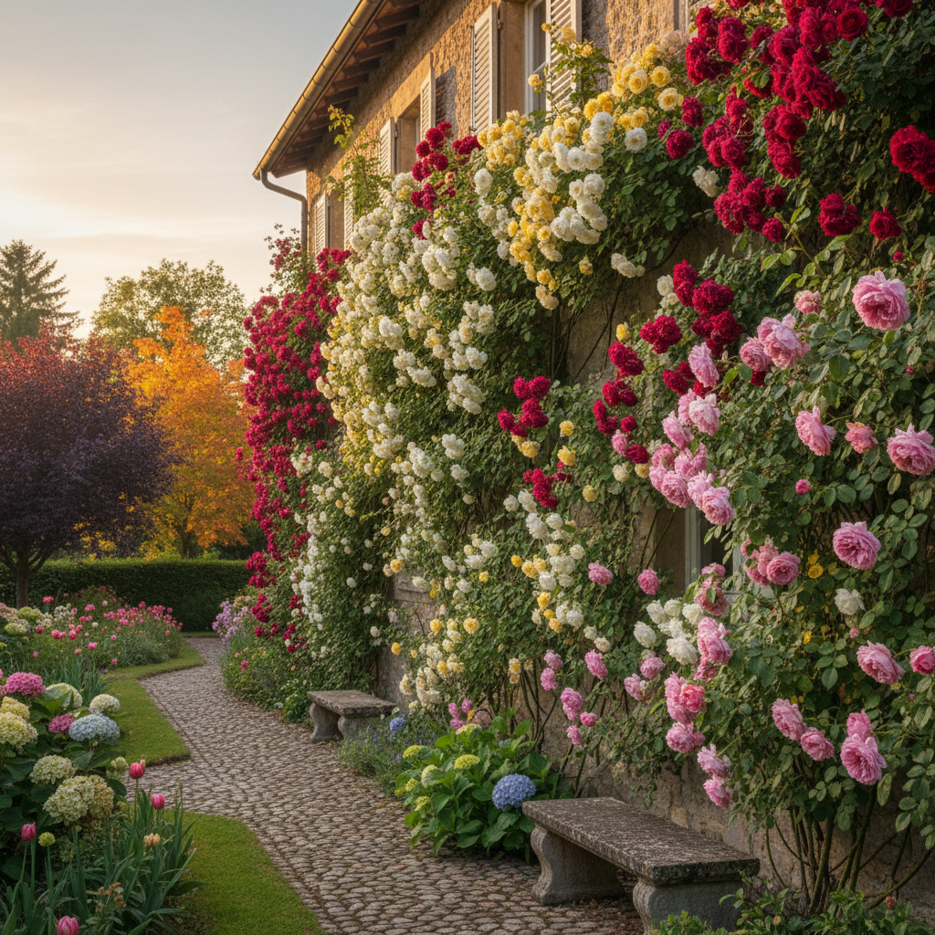 Pnące róże, które kwitną od wiosny do jesieni